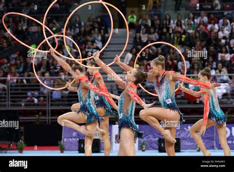 Team Belarus Rhythmic Gymnastics Stock Photo Alamy