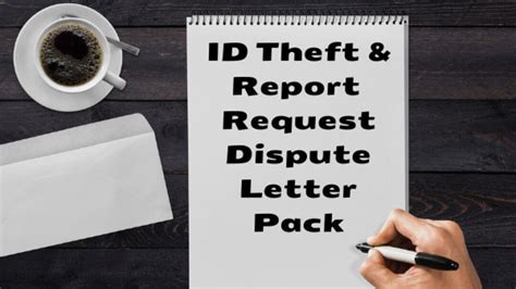 Identity Theft And Report Request Dispute Letter Pack Includes Etsy