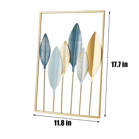 New Custom Gold Metal Leaf Wall Hanging Decoration Top Ease