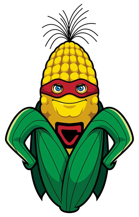 Corn Superhero Mascot 14848556 Vector Art At Vecteezy