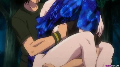 Astounded Husband Finds His Hot MILF In The Woods Behind A Shrine About To Get Fucked By Three