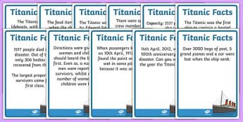 The Titanic Activities Worksheets KS2 History Twinkl