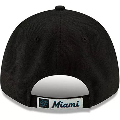 Gorra Curva Negra Ajustable Forty The League De Miami Marlins Mlb De