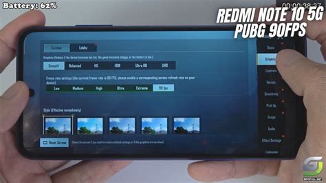 Xiaomi Redmi Note 10 5G Test Game PUBG Smooth 90 FPS Graphics