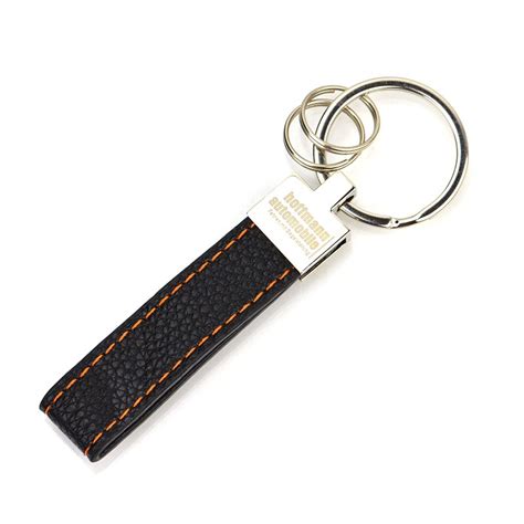 Personalised Leather Keyring Custom Metal And Leather Keychains ...