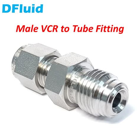 Male Vcr To Tube Fitting Lok Stainless Steel 316 Face Seal Fitting Adapter 1 8 1 4 3 8 1 2 Inch