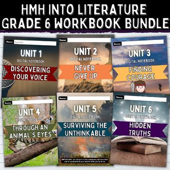 Hmh Into Literature Digital Notebook Grade All Units Bundle Tpt