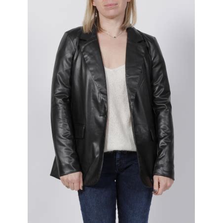 Veste Blazer Enduit Olympia Noir Femme Vero Moda Wimod