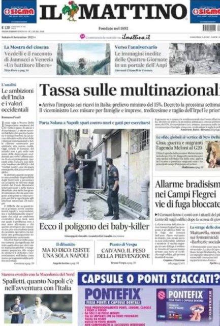 PRIMA PAGINA MATTINO Spalletti quanto Napoli c è nell avventura con