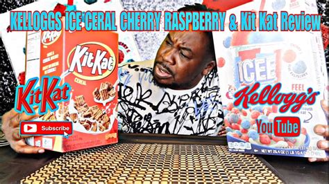 KELLOGGS ICE CEREAL CHERRY RASPBERRY KIT KAT REVIEW YouTube