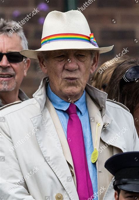 Sir Ian Mckellen Wearing Hat Rainbow Editorial Stock Photo Stock