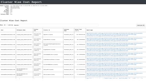 Databricks Cost Breakdown Report