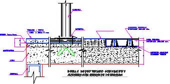 Detalle De Piso Firme Reforzado Con Malla Electro Soldada En DWG