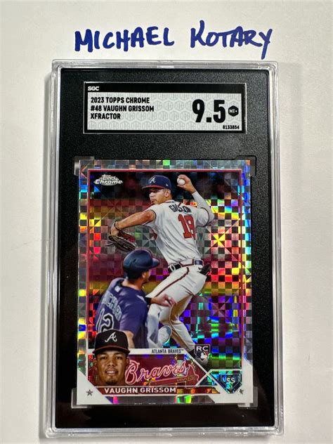 Vaughn Grissom Topps Chrome Xfractor Sgc Braves Red Sox Rookie