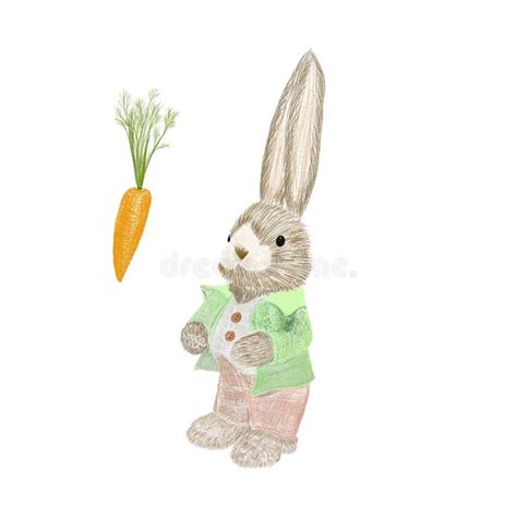 Pastel Pencils Drawing Illustration Isolated Of Happy Easter Day