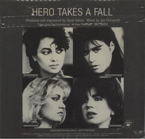 The Bangles Hero Takes A Fall Us Promo 7 Vinyl Single 7 Inch Record