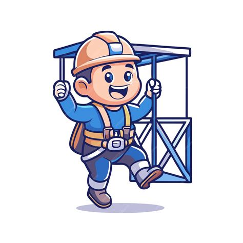 Illustration of construction work cartoon characters | Premium AI-generated vector