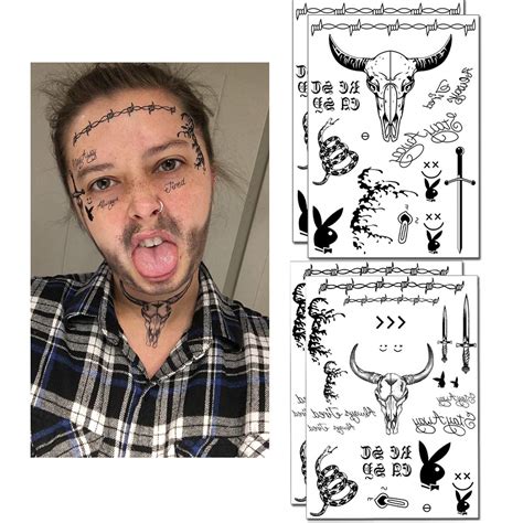 Buy Cloooudsface Tattoo Halloween Temporary Tattoos Sticker Halloween