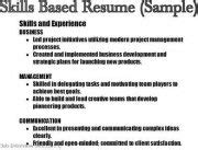 Resume Strengths Examples: Key Strengths/Skills in a Resume