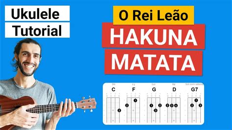 Hakuna Matata Filme O Rei Leão Como Tocar No Ukulele Youtube