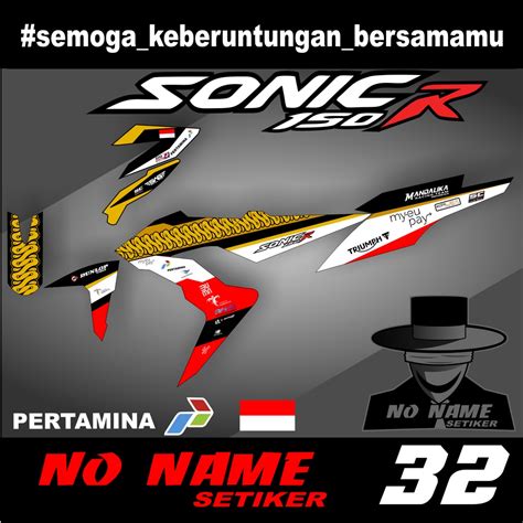 Jual Decal Tema Mandalika Racing Buat Motor Sonic R Full Body