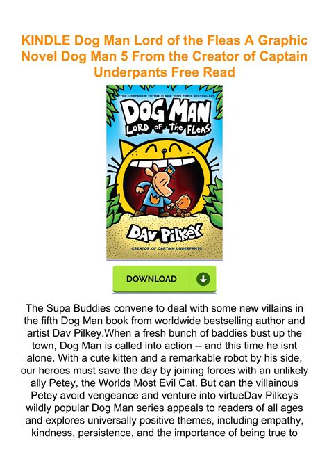 Kindle Dog Man Lord Of The Fleas A Graphic Novel Dog Man 5 From The