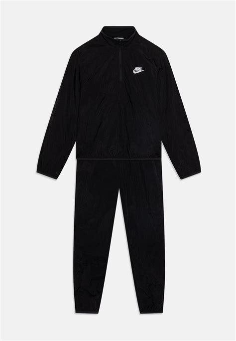 Nike Sportswear Tracksuit Unisex Set Träningsset Black White Svart