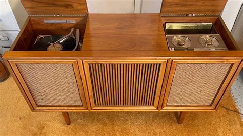 1963 Drexel Motorola Sk77w Stereo Console Record Player Youtube