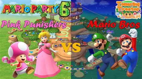 Mario Party 6 Toadette Peach Vs Mario Luigi Towering Treetop