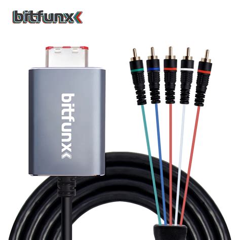 Bitfunx Component Video Rca Ypbpr Cable For Nintendo Gamecube Ngc