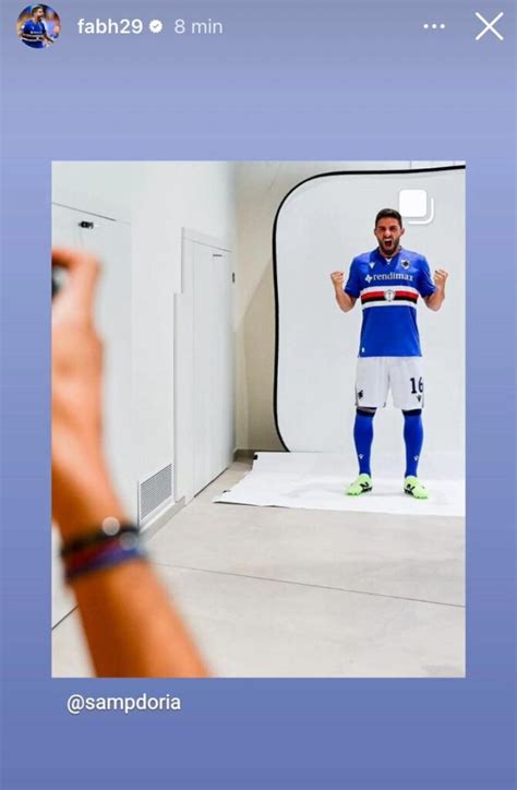 SOCIAL Sampdoria Borini posa con i colori più belli del mondo