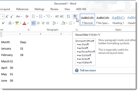 How To Convert Text To A Table And A Table To Text In Word 2013