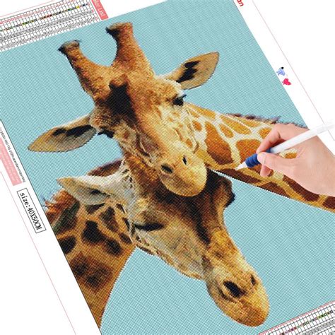 Broderie Diamant Amour De Girafe X Cm Lartera