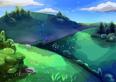 basic landscape  dvstopiian  deviantart