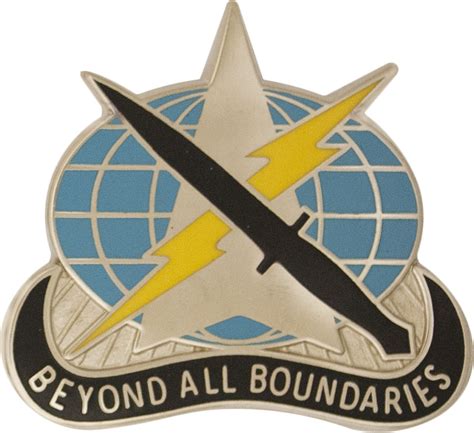 743rd Military Intelligence Battalion Unit Crest Beyond All Bounda