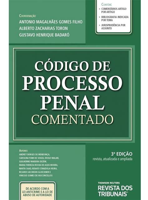 Código De Processo Penal Comentado 3º Edição 2020 Novo Mercado Livre