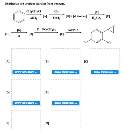 Solved Synthesize The Product Starting From Benzene Chegg