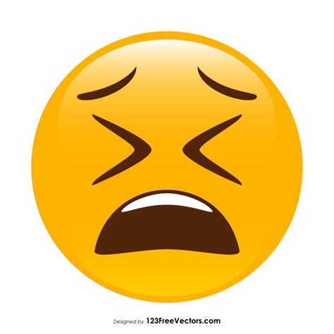 Weary Face Emoji Clipart | Emoji clipart, Emoji, Emoji art