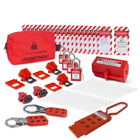 Buy Tradesafe Electrical Lockout Tagout Kit Hasps Clamp On And