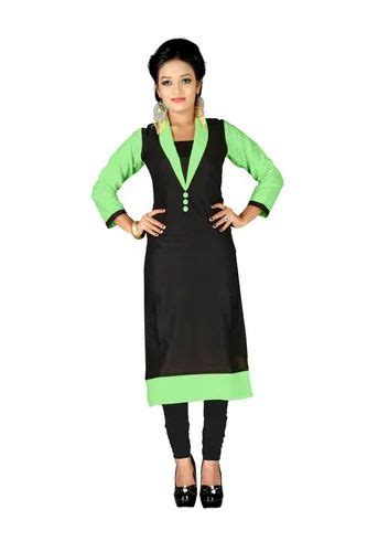 Black And Green Cotton Ladies Kurti At Rs 199 In Surat Id 14101394130