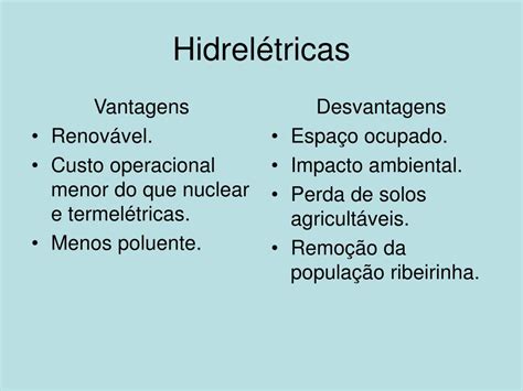 Quais As Vantagens Da Energia Hidrelétrica FDPLEARN