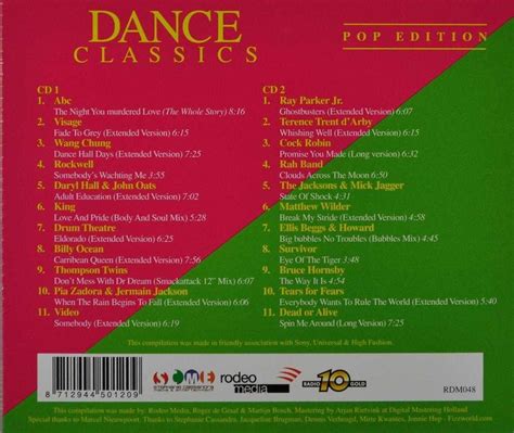 Dance Classics Pop Edition Various Artists Cd Album Muziek