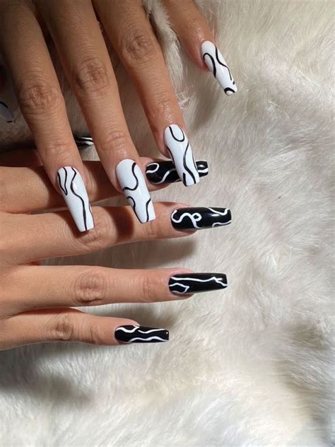 Black And White Nails For A Strikingly Bold Look Thefab S