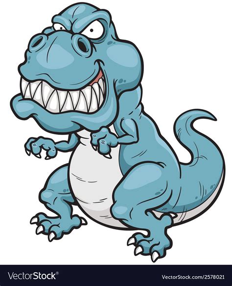 Angry Dinosaur Royalty Free Vector Image VectorStock