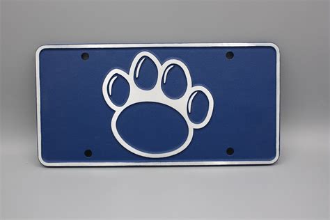 License Plate Penn State Paw - Etsy