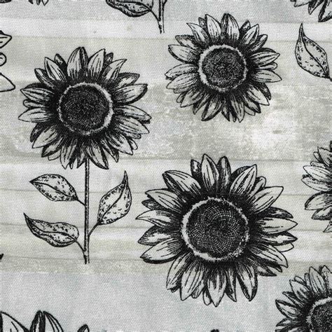 Sunflower Fabric Etsy