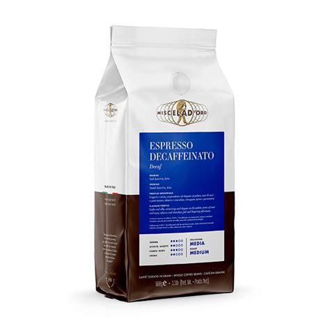 Miscela DOro Espresso Decaffeinato Whole Bean 6ct