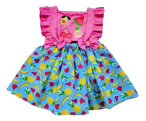 Jardineira Body Romper Infantil Fantasia Salada De Frutas