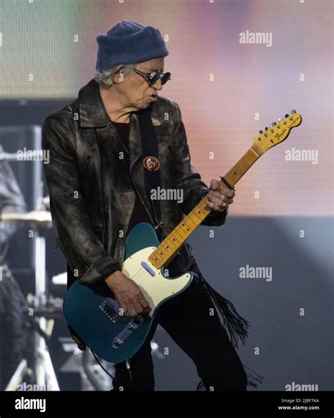 Munich Germany Th June Guitarist Keith Richards Of The