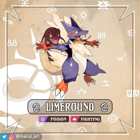 Marul On Twitter Limeround Pokèdex Entry N066 Name Lizard